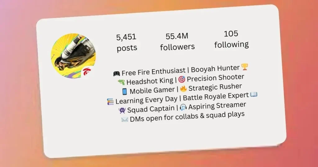 Instagram-Bio-For-Free-Fire-Lovers